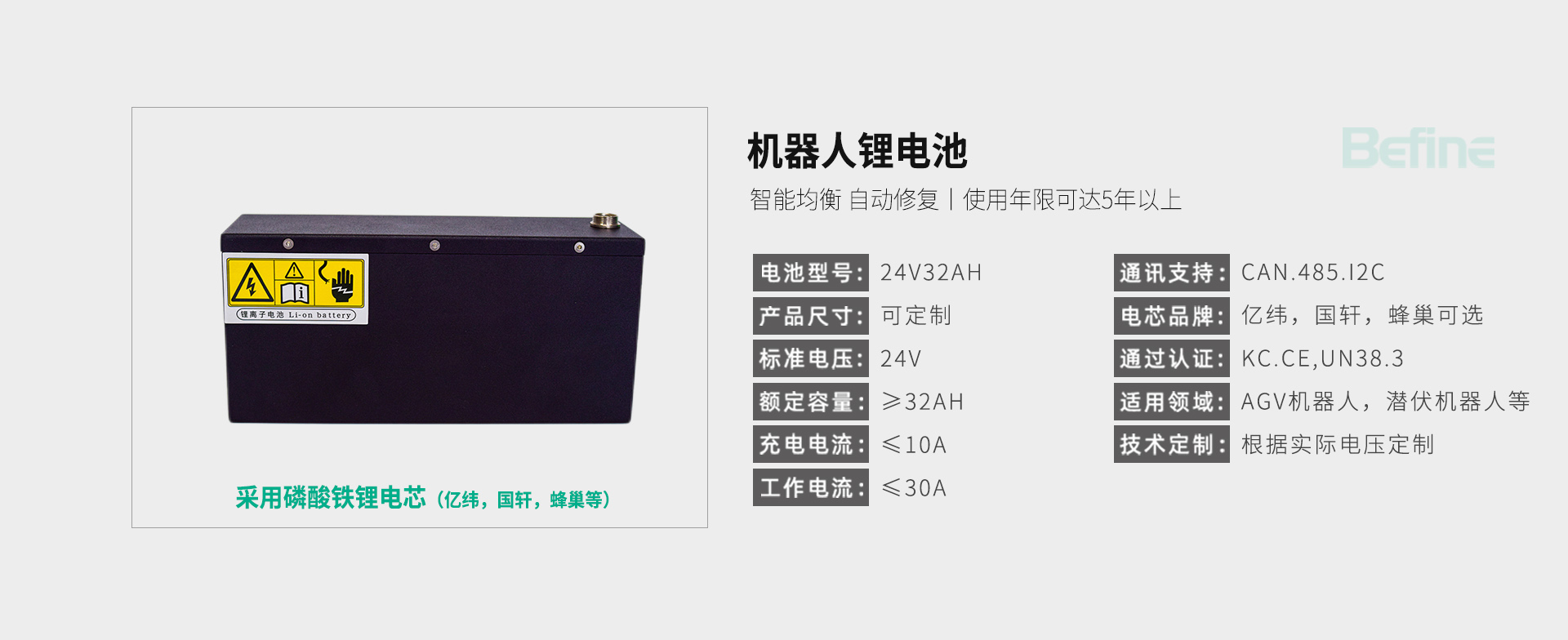 24V32Ah-光伏機器人鋰電池(圖3)